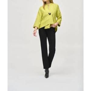 NEW JOSEPH RIBKOFF woven jacquard swing jacket in wasabi